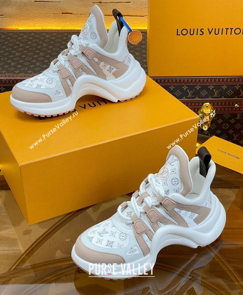 Louis Vuitton LV Archlight Sneakers in Perforated Leather Light Pink 2023 1ACGNS (MD-231218068)