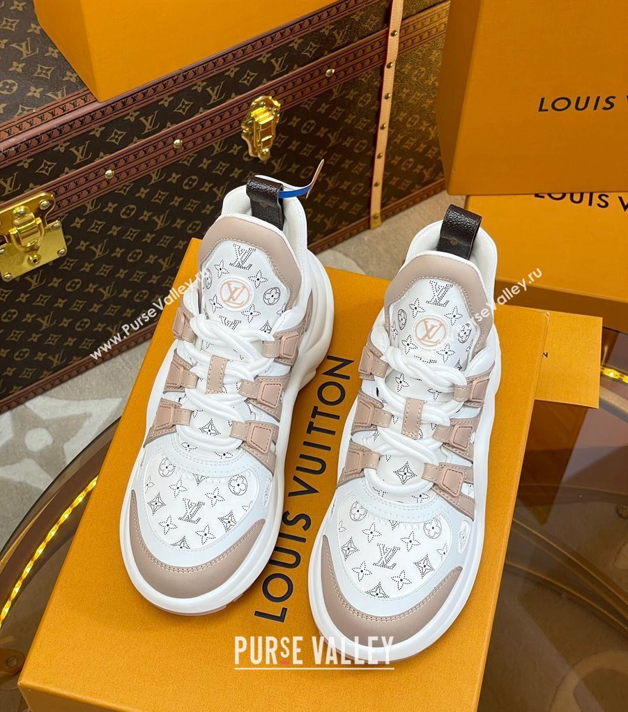 Louis Vuitton LV Archlight Sneakers in Perforated Leather Light Pink 2023 1ACGNS (MD-231218068)