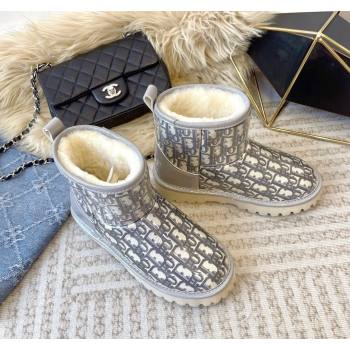 Dior PVC Snow Boots with Oblique Embroidery Grey 2023 DR121801 (KL-231218116)