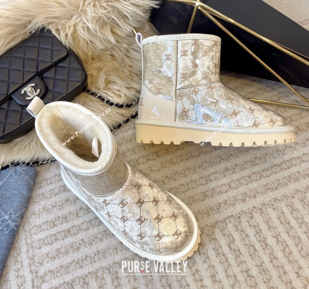 Chanel PVC Snow Boots with CC Embroidery White 2023 CH121312 (KL-231213064)