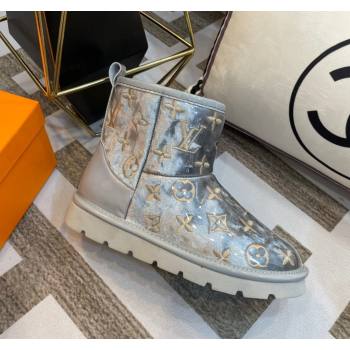 Louis Vuitton PVC Snow Boots with Monogram Embroidery Grey 2023 LV121803 (kl-231218073)