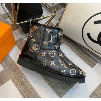Louis Vuitton PVC Snow Boots with Monogram Embroidery Black 2023 LV121803 (kl-231218076)