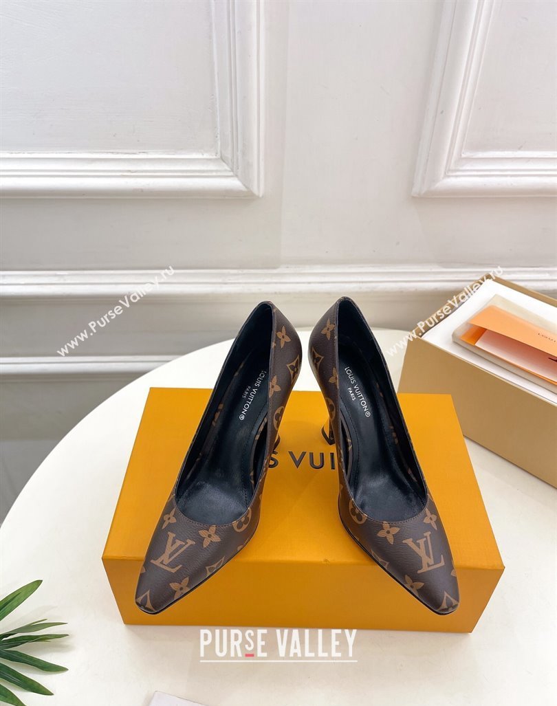 Louis Vuitton Sparkle Pumps 9.5cm in Monogram Canvas 2024 1ABPJC (MD-240105145)