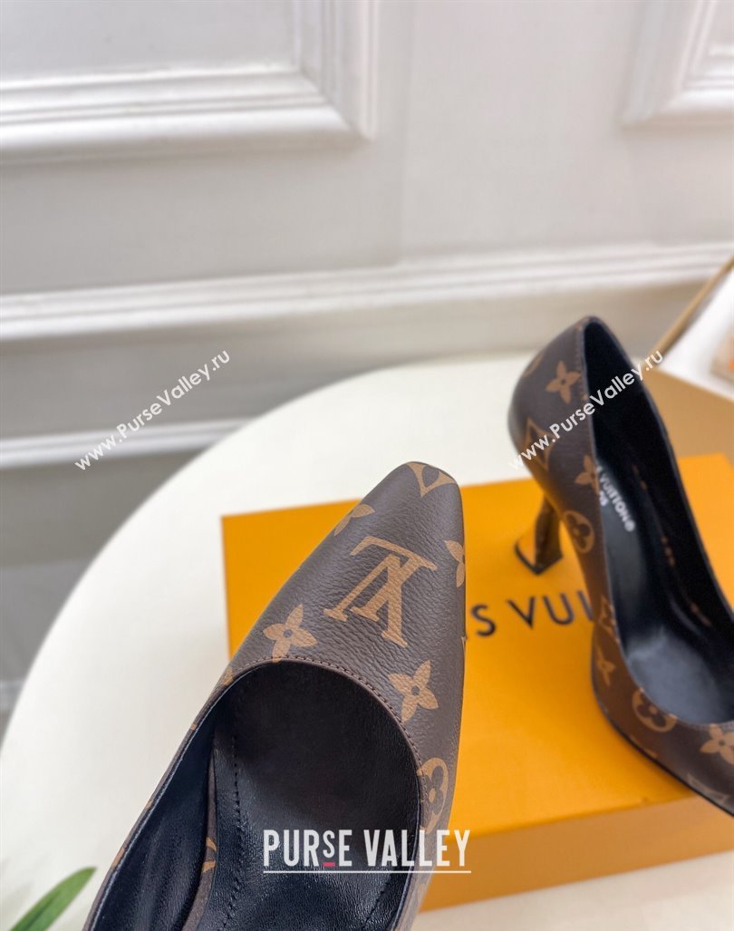 Louis Vuitton Sparkle Pumps 9.5cm in Monogram Canvas 2024 1ABPJC (MD-240105145)