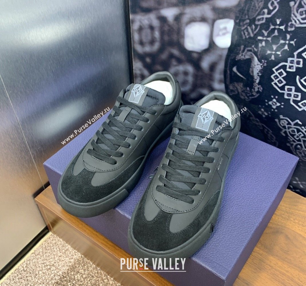 Dior Mens B101 Sneakers in Matte Calfskin and Suede Black 2024 (MD-240106001)