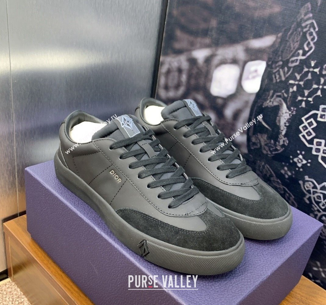 Dior Mens B101 Sneakers in Matte Calfskin and Suede Black 2024 (MD-240106001)