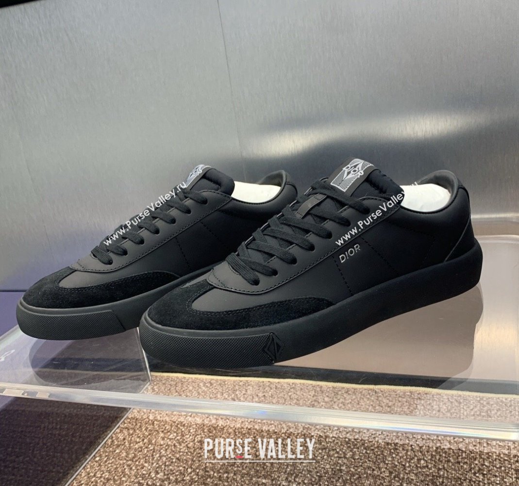 Dior Mens B101 Sneakers in Matte Calfskin and Suede Black 2024 (MD-240106001)