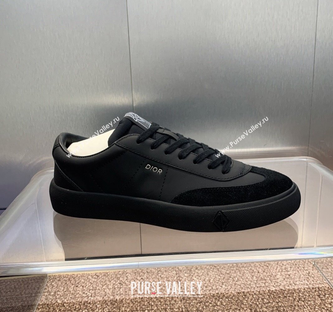 Dior Mens B101 Sneakers in Matte Calfskin and Suede Black 2024 (MD-240106001)