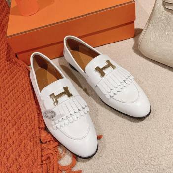 Hermes Royal Loafers in Calfskin White 2024 0104 (MD-240104057)