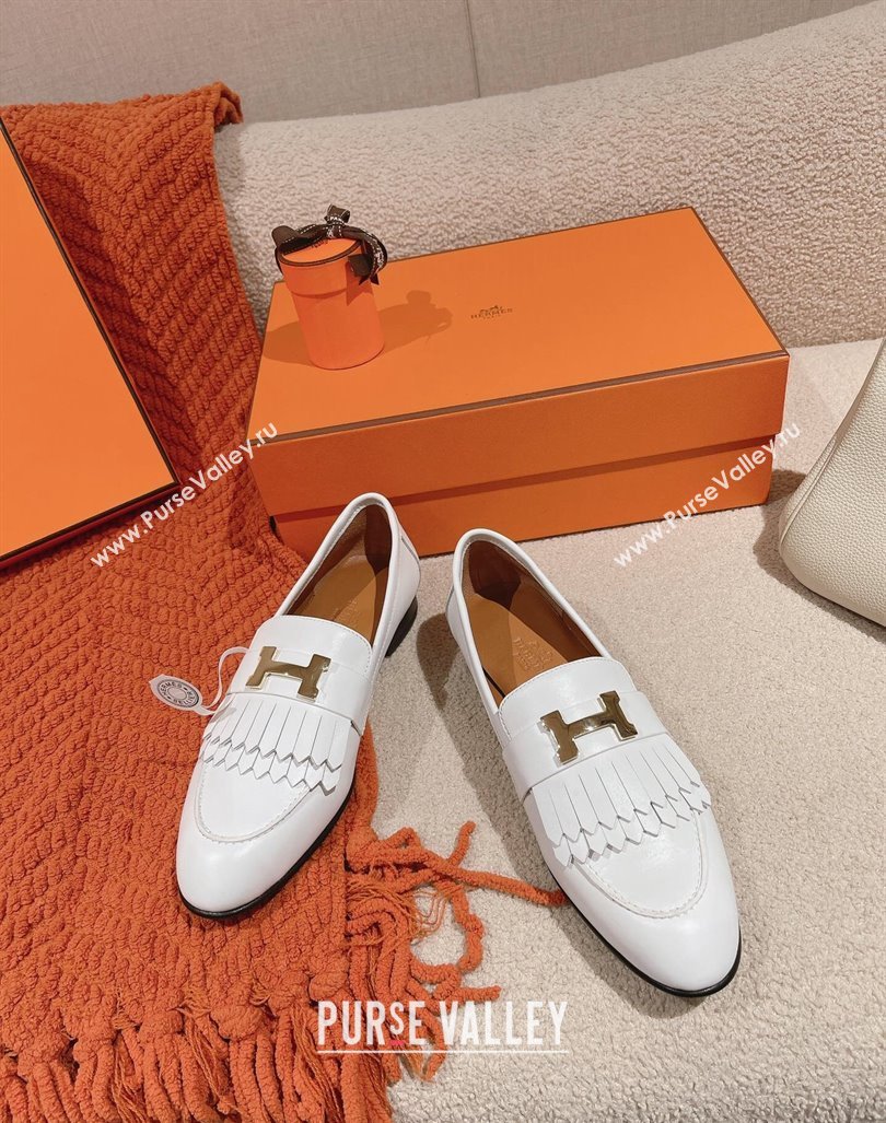 Hermes Royal Loafers in Calfskin White 2024 0104 (MD-240104057)