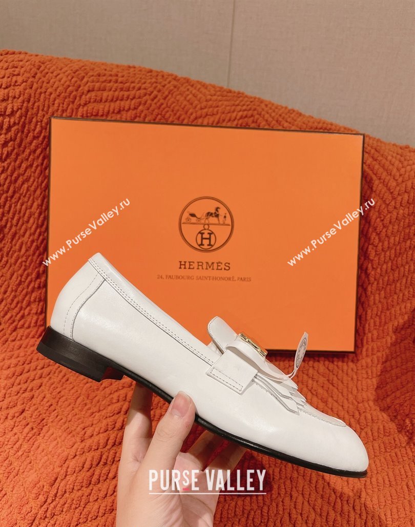 Hermes Royal Loafers in Calfskin White 2024 0104 (MD-240104057)