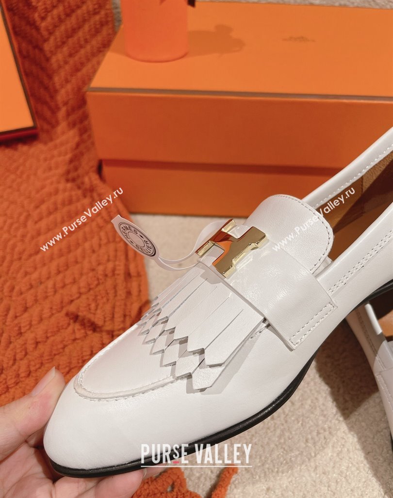 Hermes Royal Loafers in Calfskin White 2024 0104 (MD-240104057)