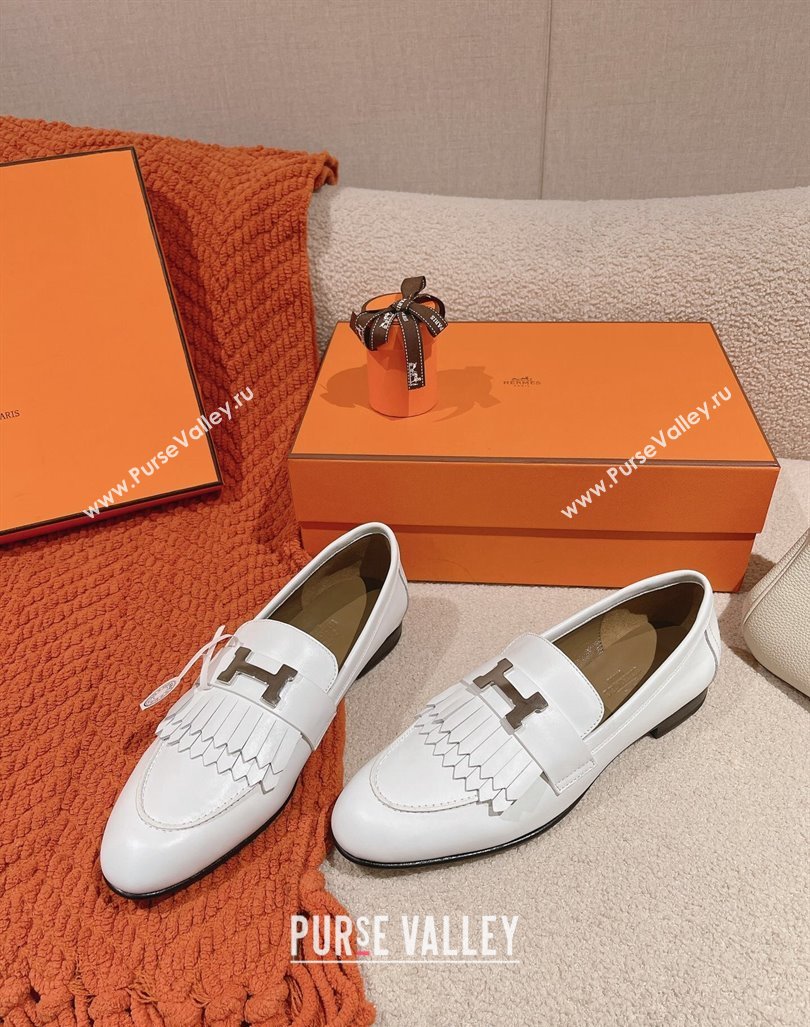 Hermes Royal Loafers in Calfskin White 2024 0104 (MD-240104057)