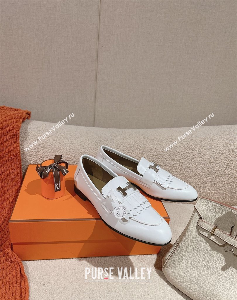 Hermes Royal Loafers in Calfskin White 2024 0104 (MD-240104057)