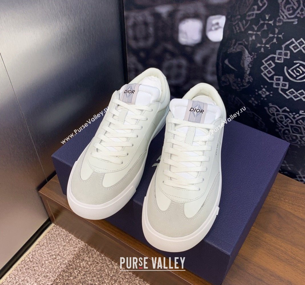 Dior Mens B101 Sneakers in Smooth Calfskin and Suede White 2024 (MD-240106002)