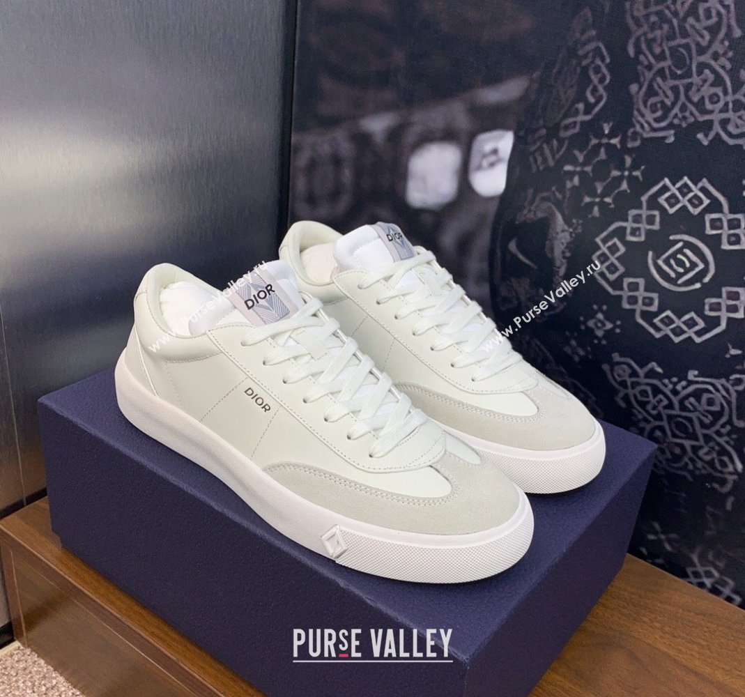 Dior Mens B101 Sneakers in Smooth Calfskin and Suede White 2024 (MD-240106002)