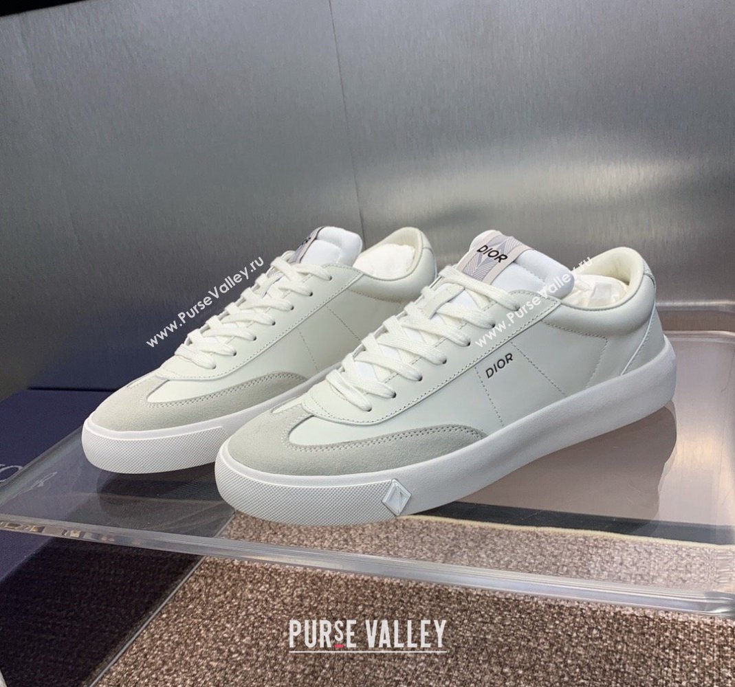 Dior Mens B101 Sneakers in Smooth Calfskin and Suede White 2024 (MD-240106002)