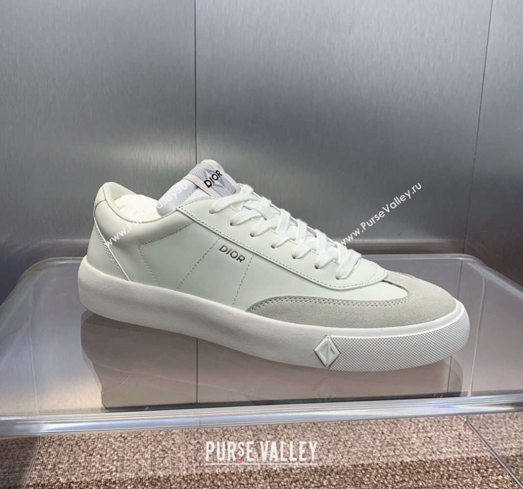 Dior Mens B101 Sneakers in Smooth Calfskin and Suede White 2024 (MD-240106002)