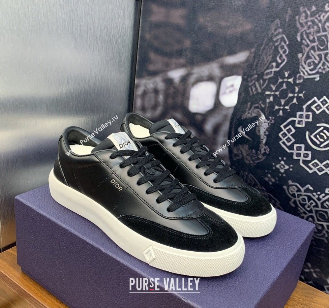 Dior Mens B101 Sneakers in Smooth Calfskin and Suede Black 2024 (MD-240106003)
