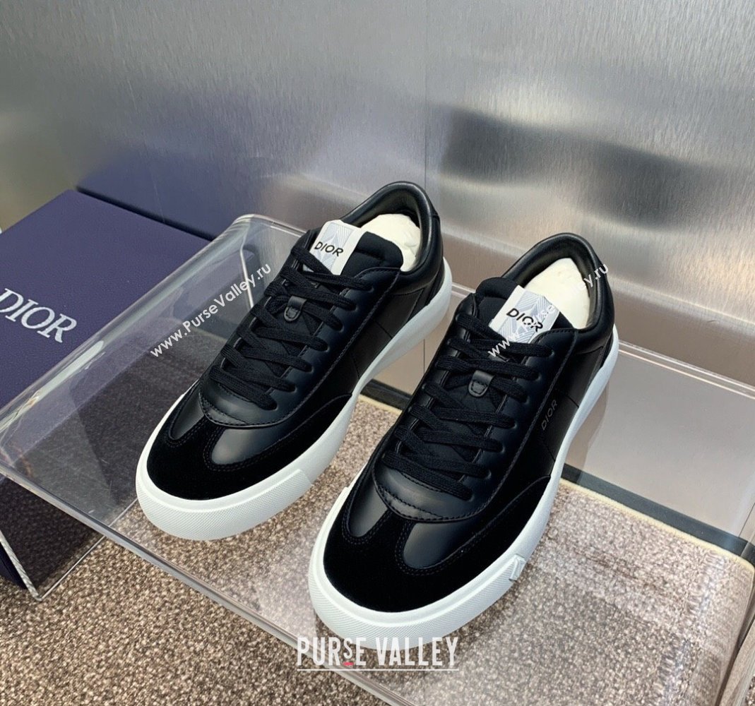 Dior Mens B101 Sneakers in Smooth Calfskin and Suede Black 2024 (MD-240106003)