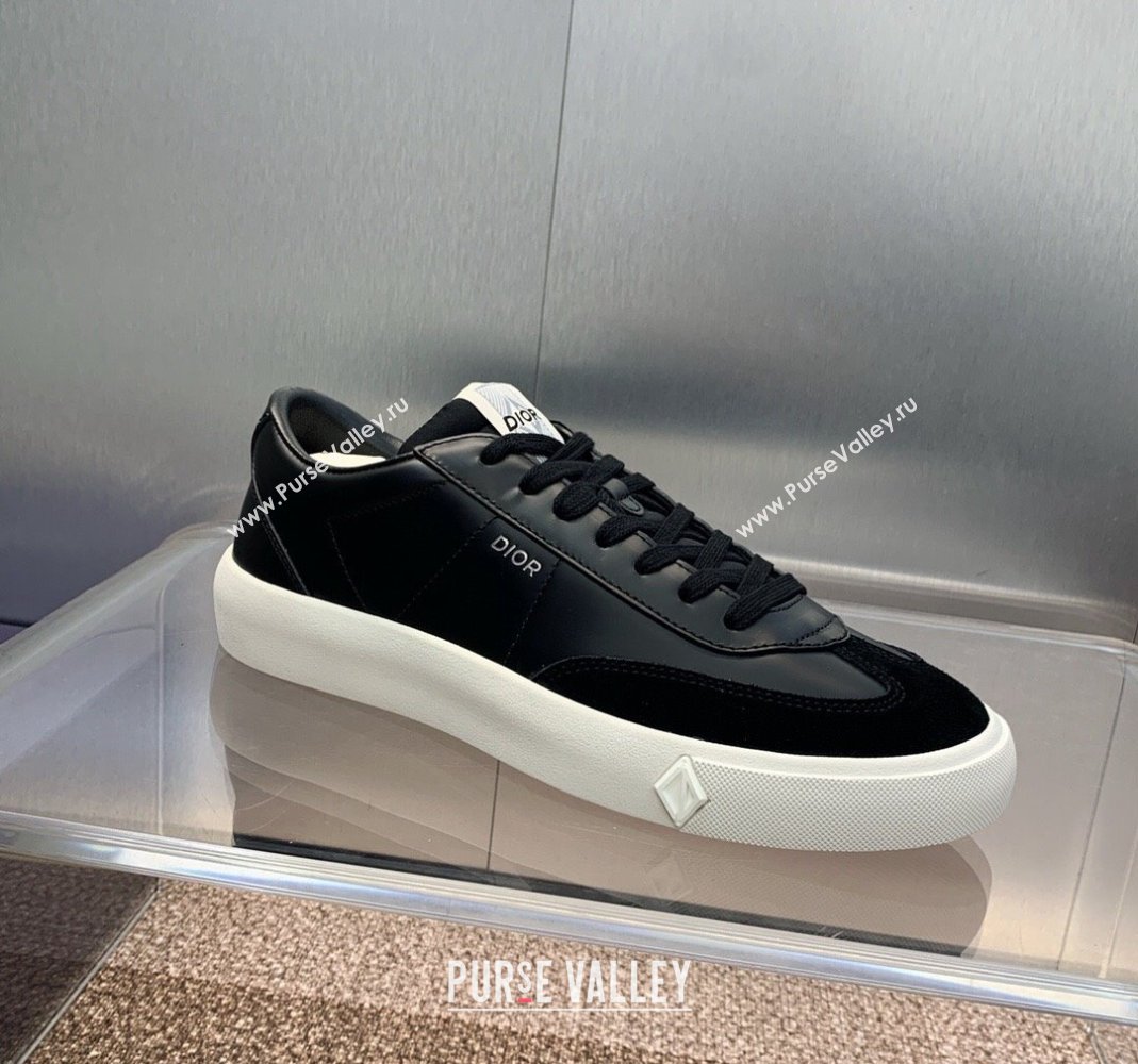 Dior Mens B101 Sneakers in Smooth Calfskin and Suede Black 2024 (MD-240106003)