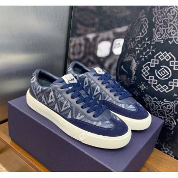 Dior Mens B101 Sneakers in CD Canvas and Leather Blue 2024 (MD-240106006)