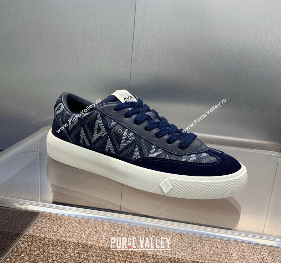 Dior Mens B101 Sneakers in CD Canvas and Leather Blue 2024 (MD-240106006)