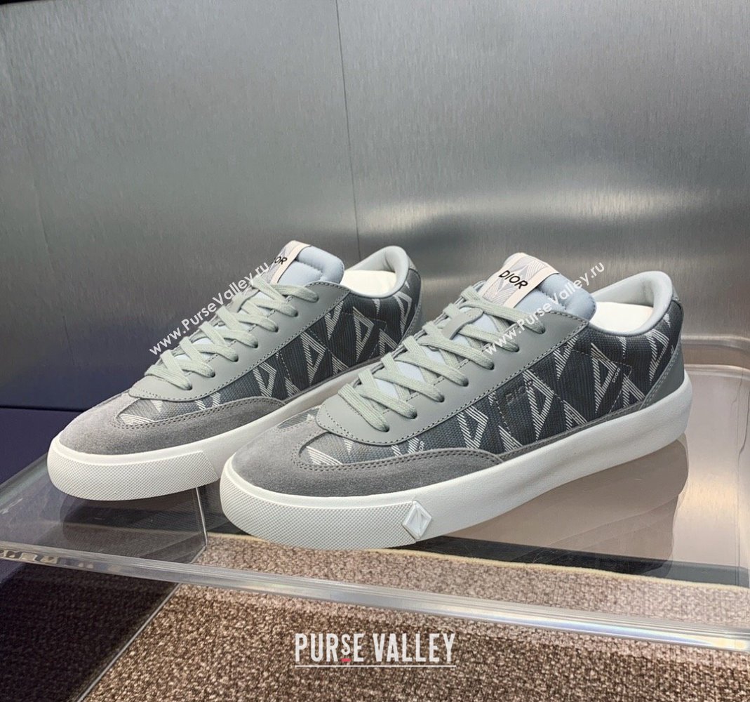 Dior Mens B101 Sneakers in CD Canvas and Leather Grey 2 2024 (MD-240106008)