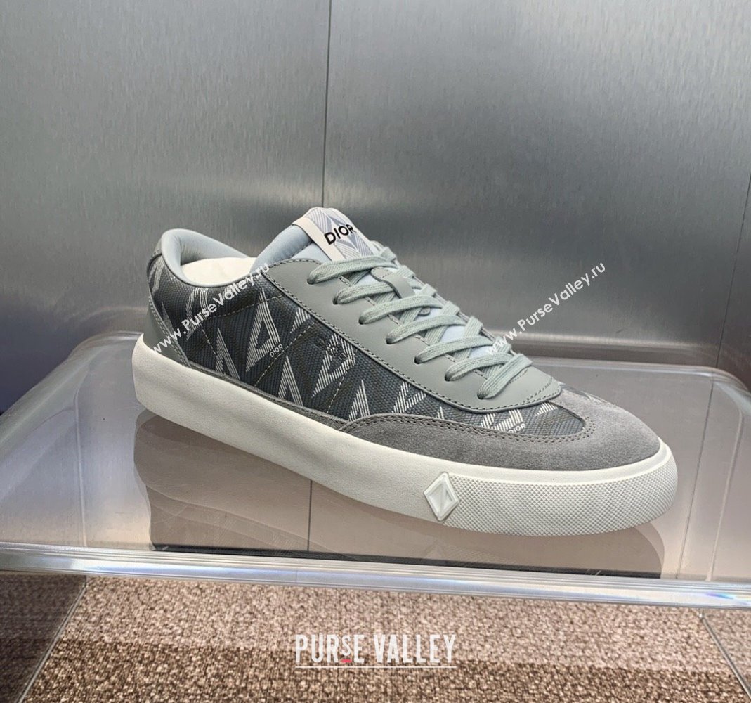 Dior Mens B101 Sneakers in CD Canvas and Leather Grey 2 2024 (MD-240106008)