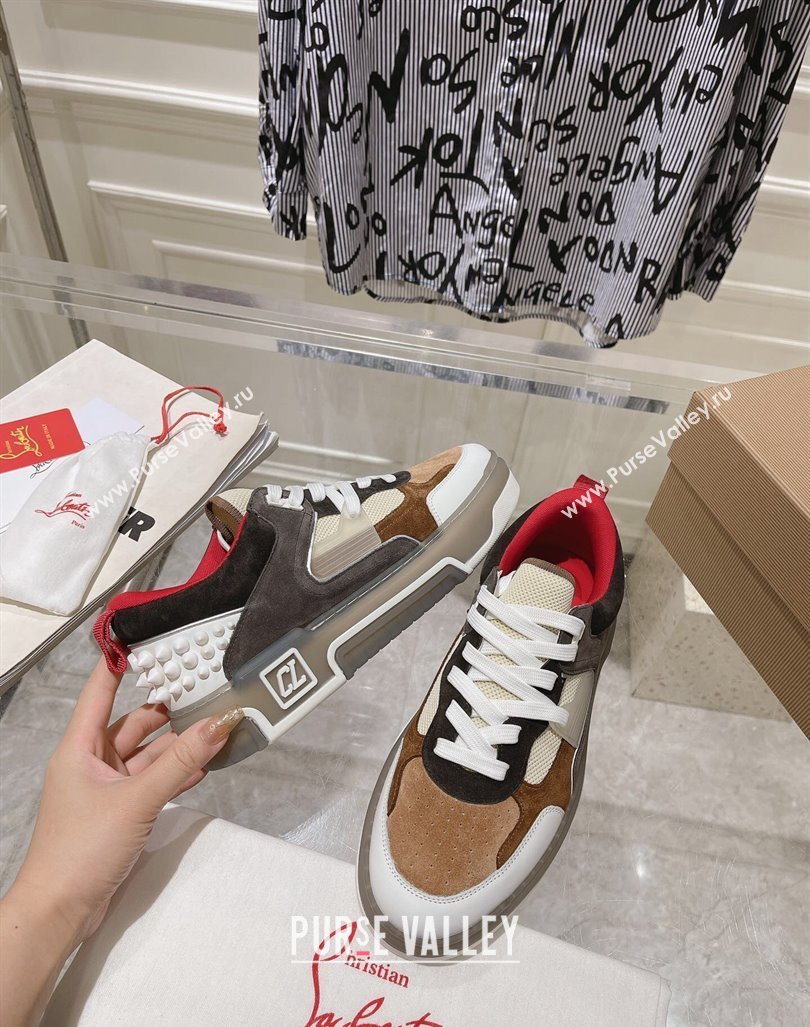 Christian Louboutin Astroloubi Sneakers in Suede Grey/Brown 2024 (MD-240105084)