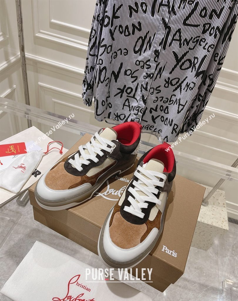 Christian Louboutin Astroloubi Sneakers in Suede Grey/Brown 2024 (MD-240105084)