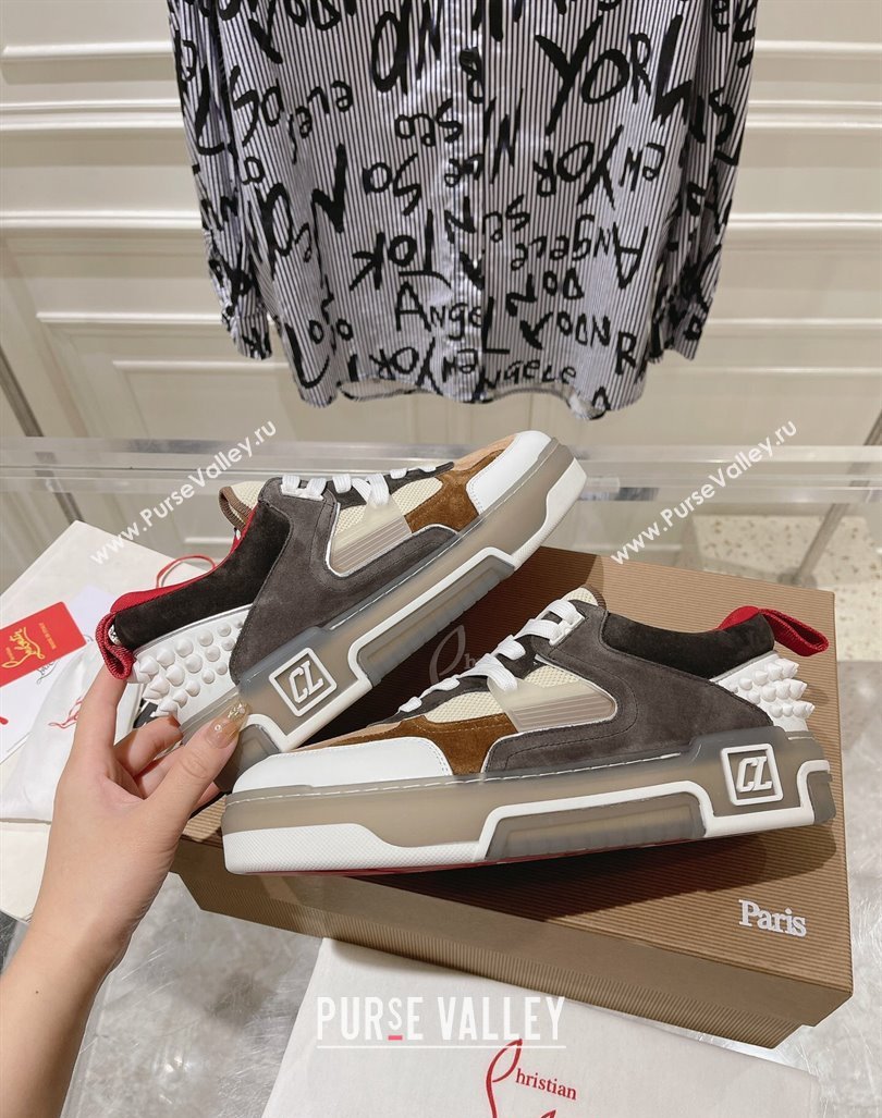 Christian Louboutin Astroloubi Sneakers in Suede Grey/Brown 2024 (MD-240105084)