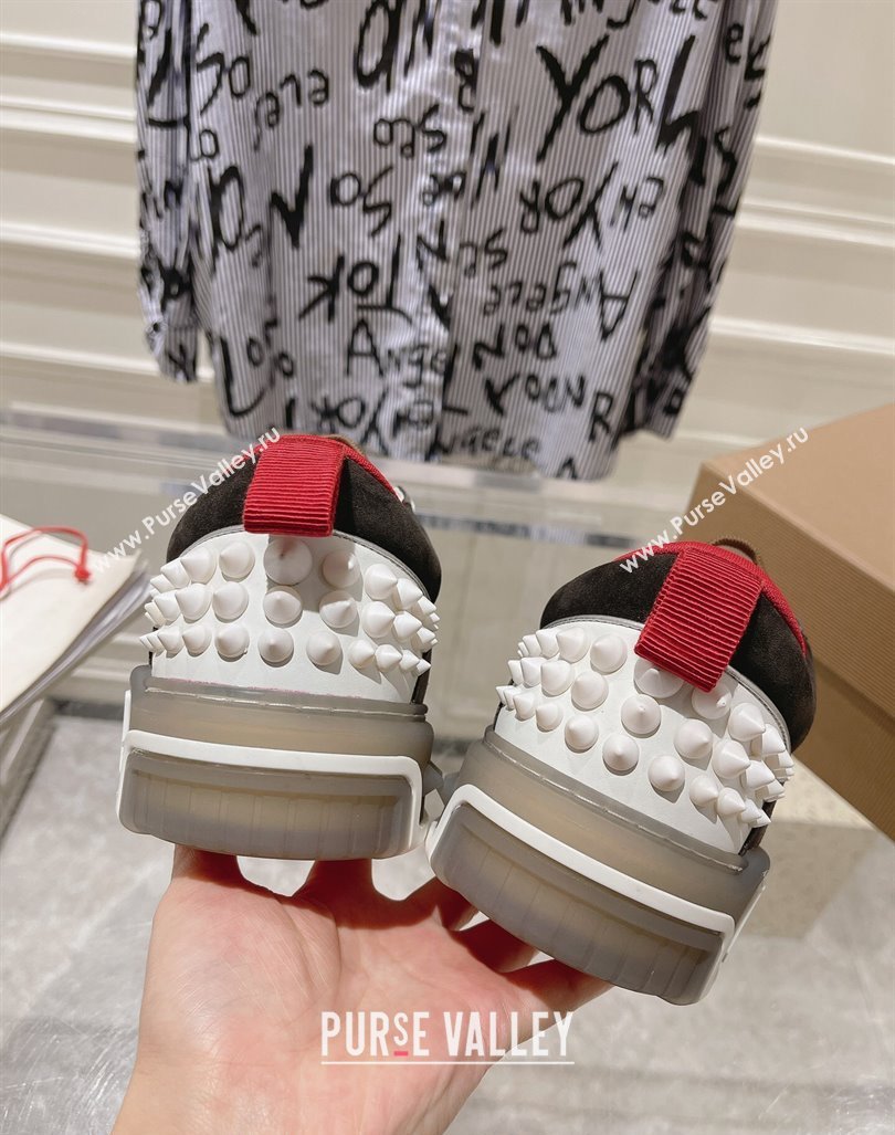 Christian Louboutin Astroloubi Sneakers in Suede Grey/Brown 2024 (MD-240105084)