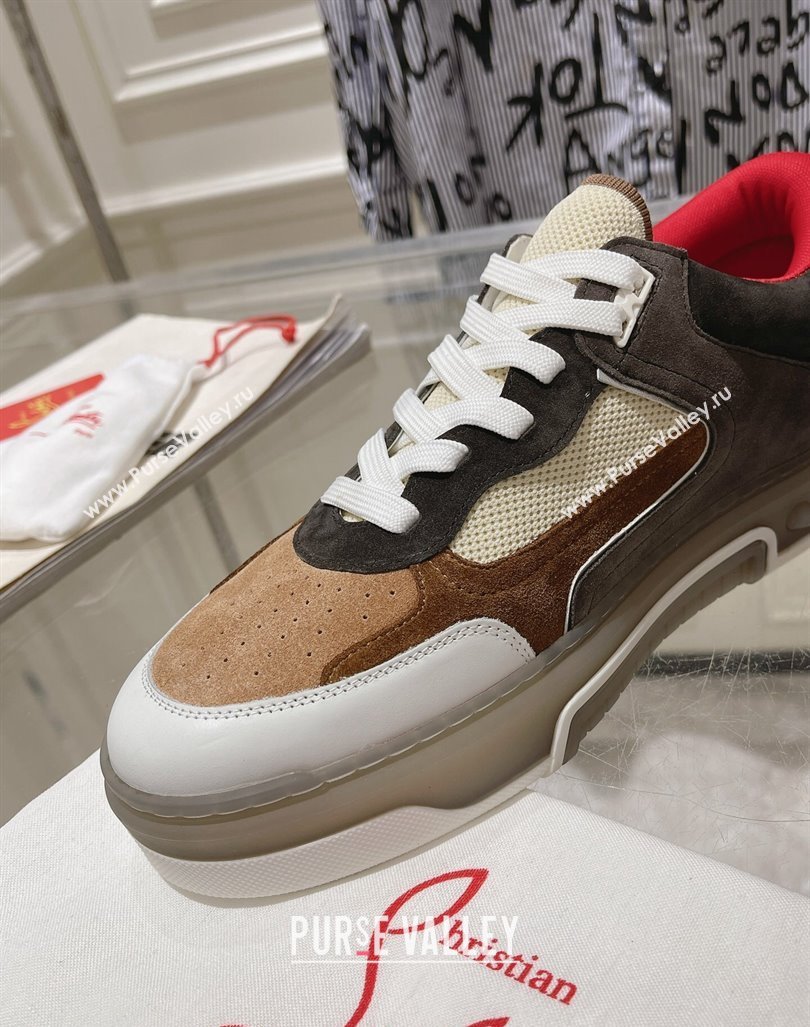 Christian Louboutin Astroloubi Sneakers in Suede Grey/Brown 2024 (MD-240105084)