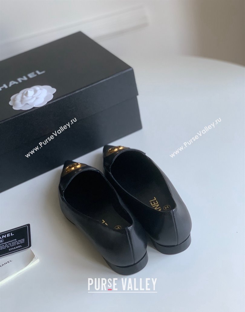 Chanel Vintage Lambskin Ballet Flat Black 2024 CH010901 (SS-240109043)