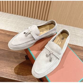 LP Summer Charms Walk Loafers in Suede Pale Grey 2024 Top LP010901 (KL-240109074)