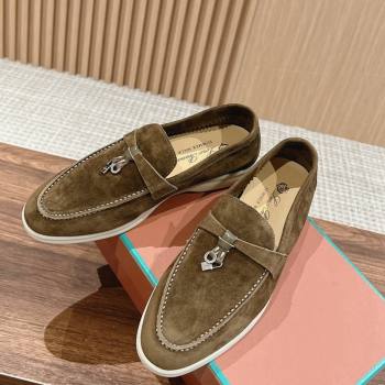 LP Summer Charms Walk Loafers in Suede Green 2 2024 Top LP010901 (KL-240109076)