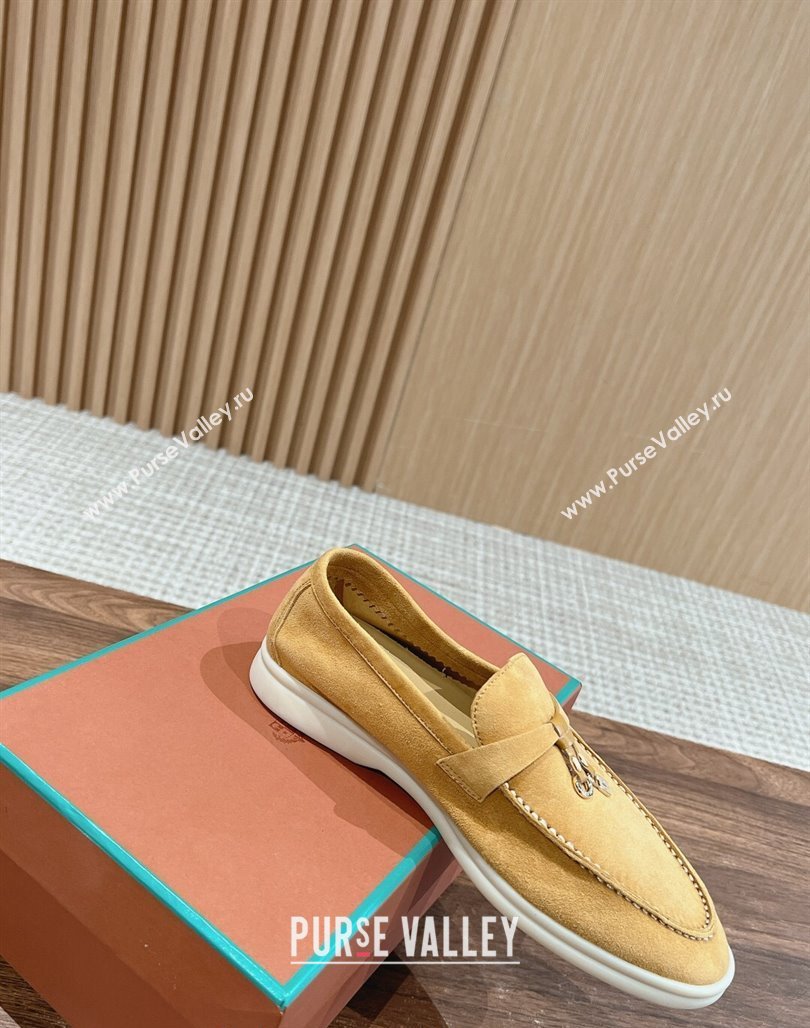 LP Summer Charms Walk Loafers in Suede Yellow 2024 Top LP010901 (KL-240109077)