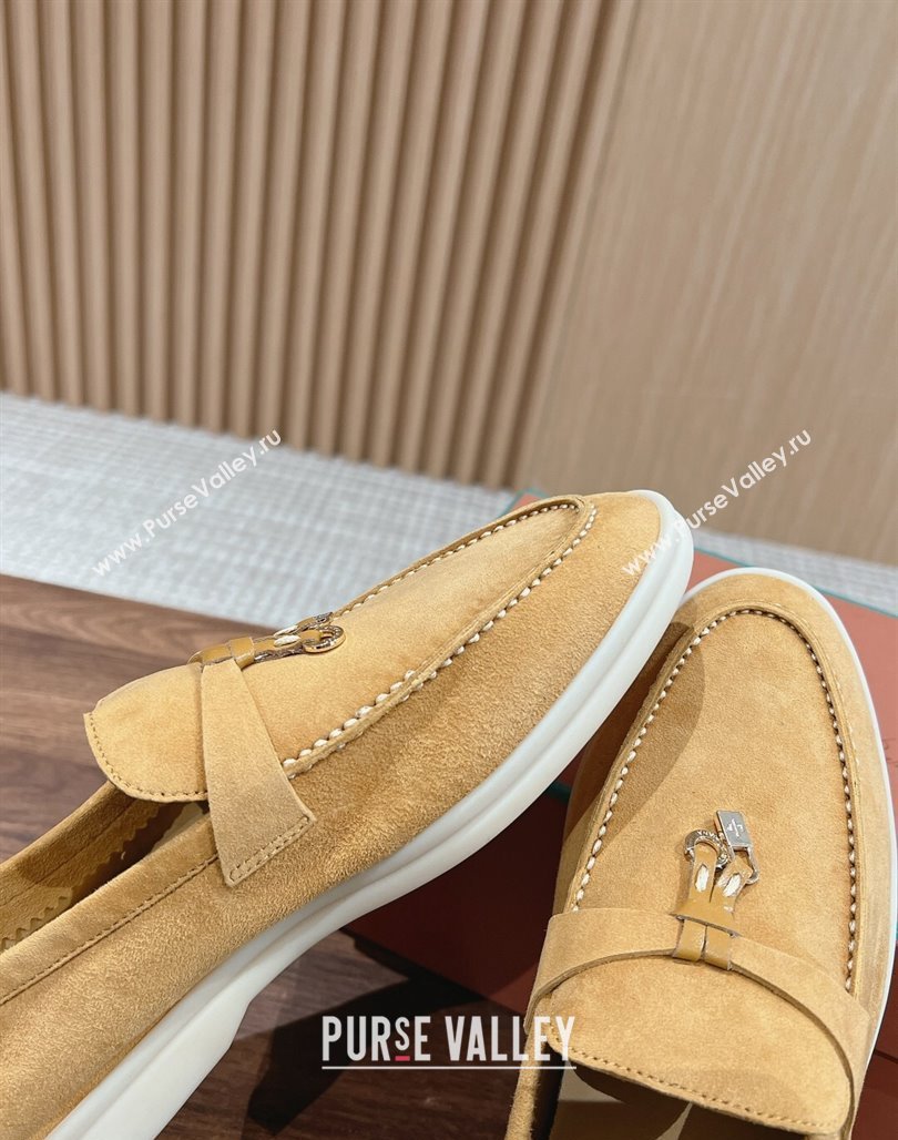 LP Summer Charms Walk Loafers in Suede Yellow 2024 Top LP010901 (KL-240109077)