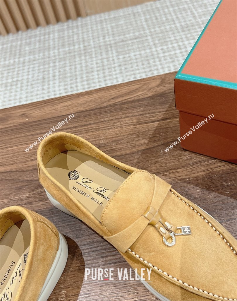 LP Summer Charms Walk Loafers in Suede Yellow 2024 Top LP010901 (KL-240109077)