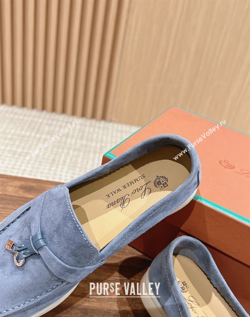 LP Summer Charms Walk Loafers in Suede Light Blue 2024 Top LP010901 (KL-240109078)