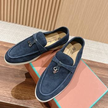 LP Summer Charms Walk Loafers in Suede Dark Blue 2024 Top LP010901 (KL-240109081)