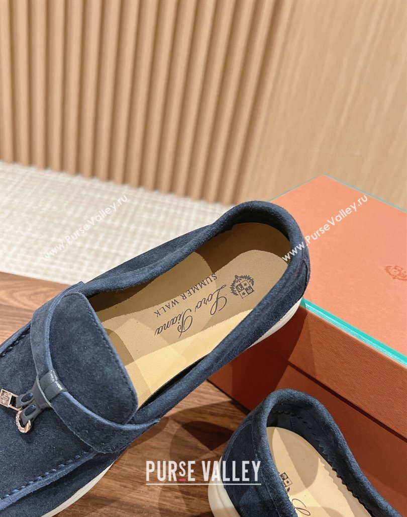 LP Summer Charms Walk Loafers in Suede Dark Blue 2024 Top LP010901 (KL-240109081)