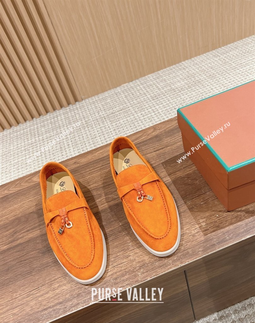 LP Summer Charms Walk Loafers in Suede Orange 2024 Top LP010901 (KL-240109084)