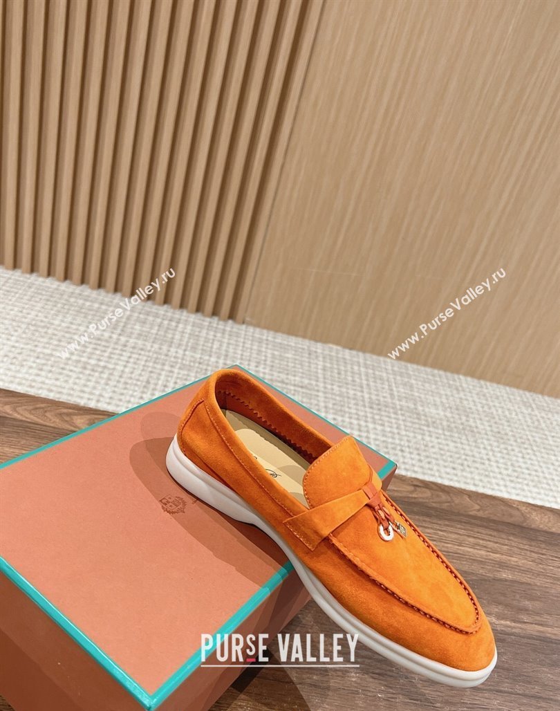 LP Summer Charms Walk Loafers in Suede Orange 2024 Top LP010901 (KL-240109084)