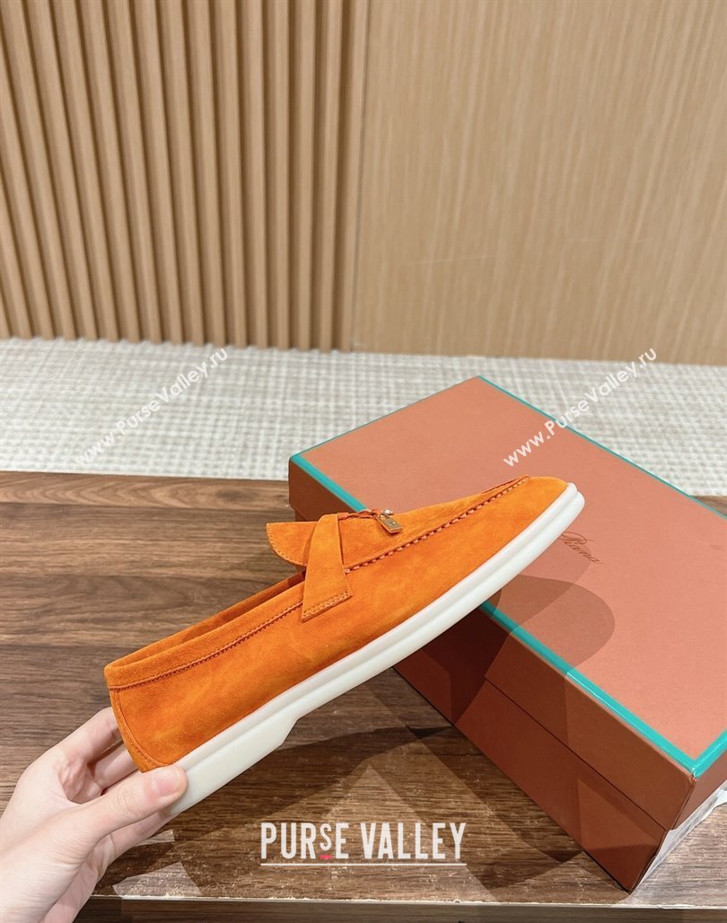 LP Summer Charms Walk Loafers in Suede Orange 2024 Top LP010901 (KL-240109084)