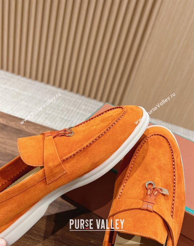 LP Summer Charms Walk Loafers in Suede Orange 2024 Top LP010901 (KL-240109084)