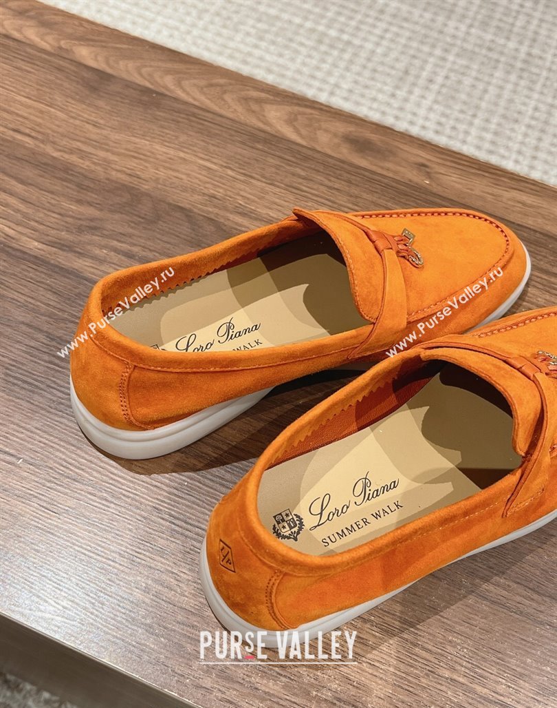 LP Summer Charms Walk Loafers in Suede Orange 2024 Top LP010901 (KL-240109084)