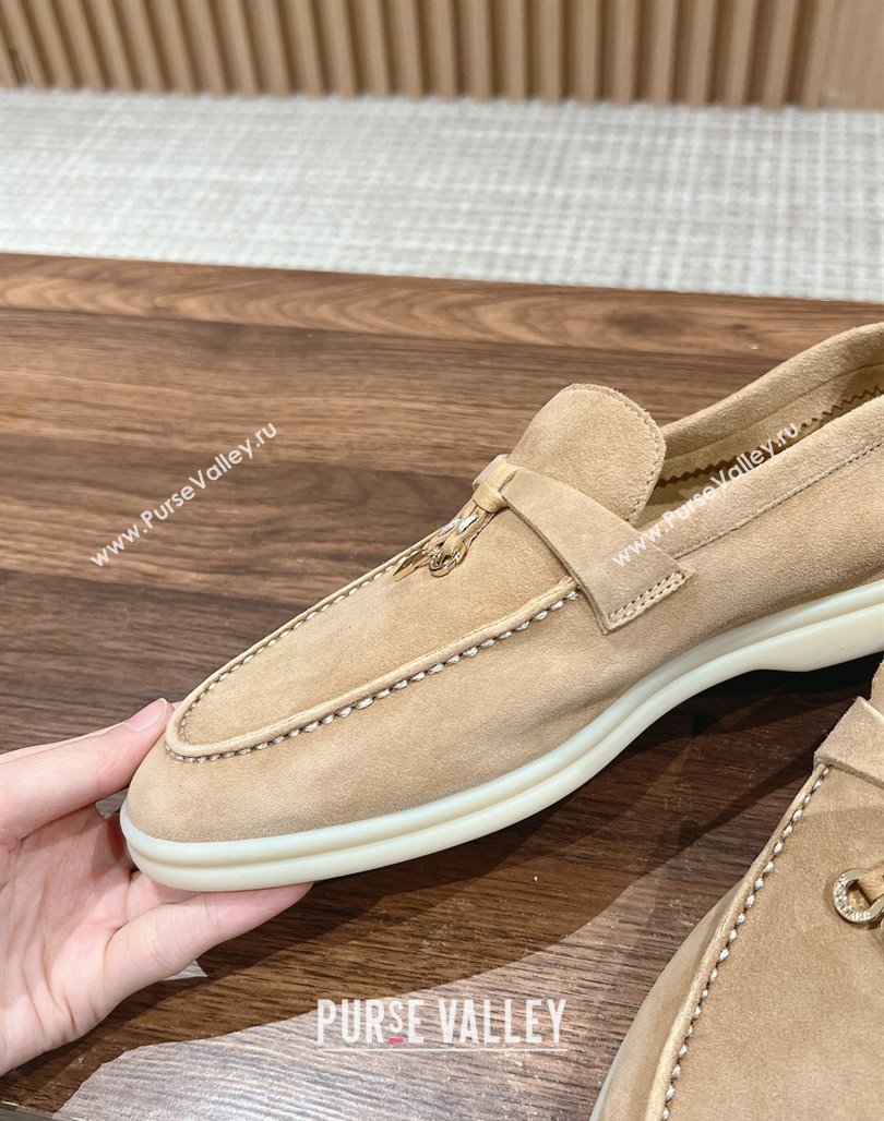 LP Summer Charms Walk Loafers in Suede Beige 2024 Top LP010901 (KL-240109085)