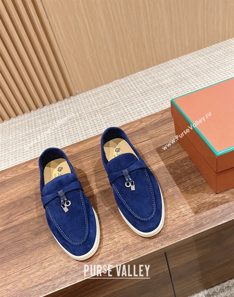 LP Summer Charms Walk Loafers in Suede Royal Blue 2024 Top LP010901 (KL-240109088)